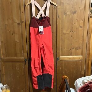 NWT Kari Traa Ragnhild Ski Bib, XS, Heat